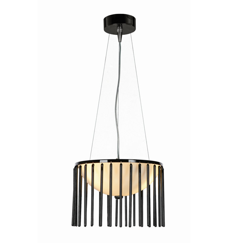 Cage 3 - Light Black Gloss Drum Pendant