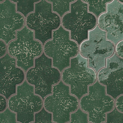 Carreau de sol et mural en porcelaine à motif gothique, 14,3 cm x 20 cm