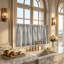 Linen Blend Kitchen Curtain Kitchen Pelmet
