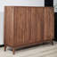 Armoire à chaussures en bois massif de grande capacité