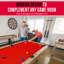 Table de billard GoSports 7 pi avec finition en bois rustique - Table de billard moderne - Accessoires inclus-92589351-92589352