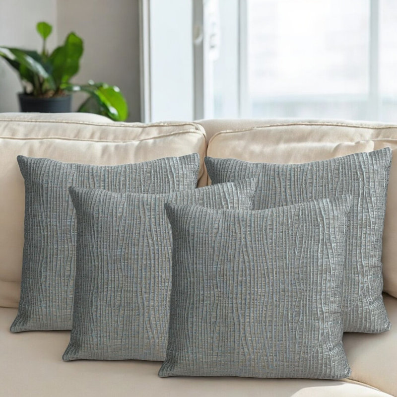 Semere Indoor / Outdoor Animal Print Grey Square Cushion Cover