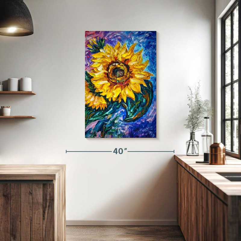 Harnek That Sunflower, 39" H x 26" W