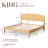 Minimalist Platform Wooden Bed Tall-Leg Bed Frame with Built-in Outlet-148503681-148503682