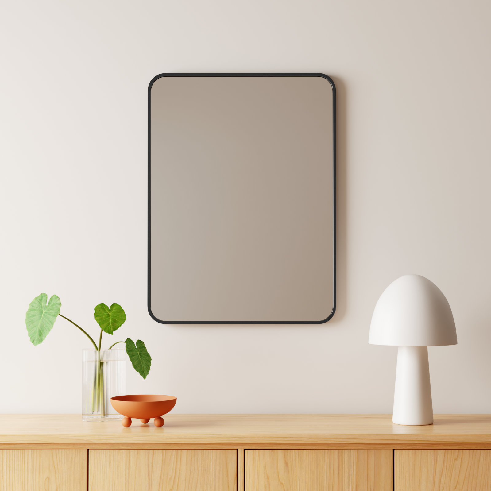 Sabine 36" Accent Mirror, 32" x 24", Black