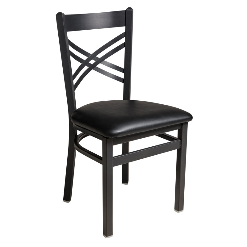 Akrin 17.5'' H Upholstered Metal Side Chair