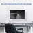 White Pneumatic Arm Single Monitor Wall Mount