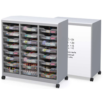 Voyager Mobile Storage Cart with Bins