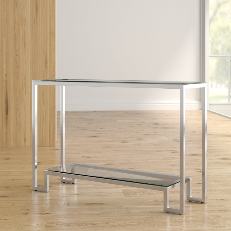Console Cutts, Argent, H 31,1 po x l 47,3 po x P 13,7 po