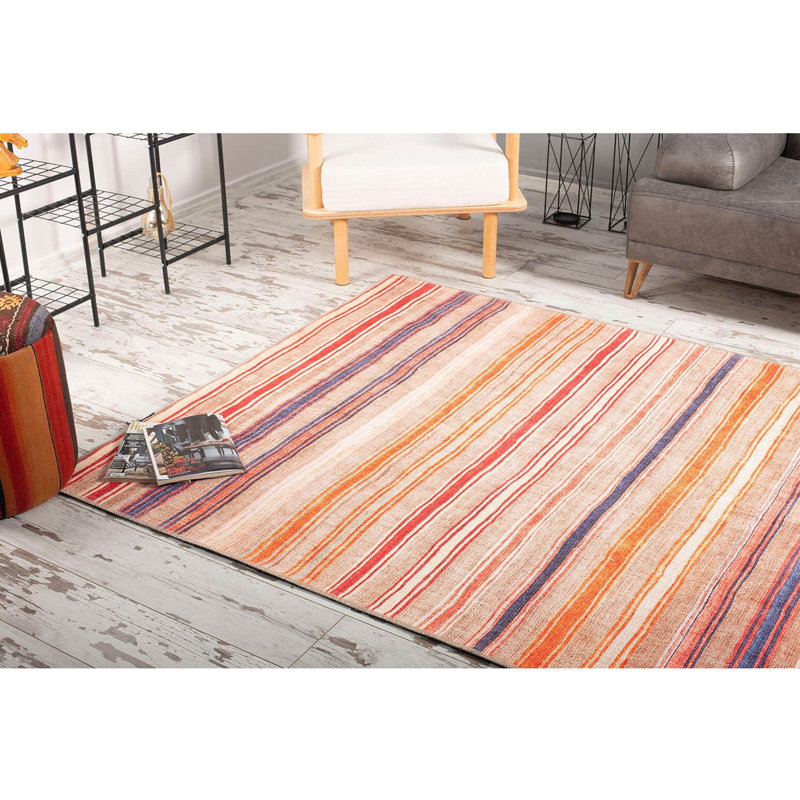 Premium 100% Polyester Area Rug, 6.9 x 10.2 ft | 1850 g/m², 0.2 in Pile Height | Recycled Poly Cotton Underside | Machine Washable at 30°C | Soft, Durable, Eco-Friendly Design for Modern Living Spaces