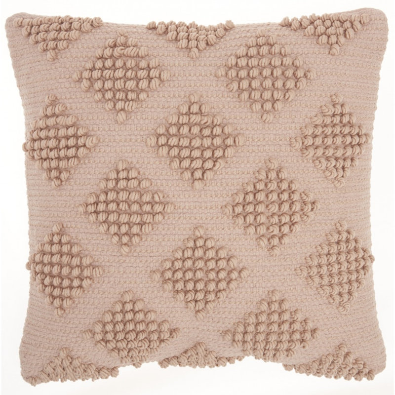  Housse de coussin carré et insert, Rosé