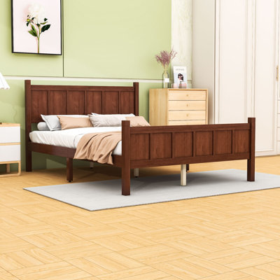 Platform Bed with Headboard and Footboard