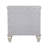 Cream White 3-Drawer Nightstand With Pull Out Tray
