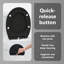 Anthracite Plastic Standard Adjustable Armrests Toilet Seat-1215608312