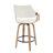 Modern Upholstered Counter Stools, 26 Inch Swivel Bar Stools With Hollow Back And Wooden Legs For Kitchen Island,Kitchen Bar Height Stools-285656374-295180610