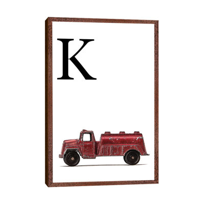 K Water Truck White Letter - Print on Canvas