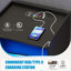 3 Drawers Bedside Table with Charging Station and Led Lights-511473957