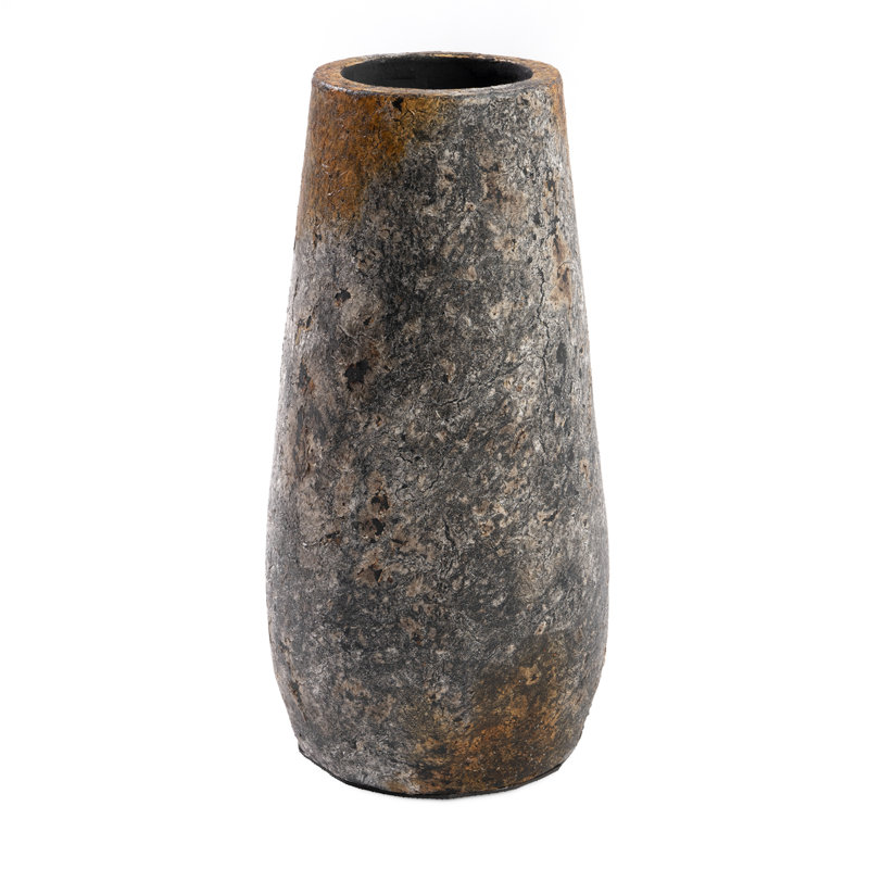 Scriber Terracotta Table Vase, 31cm H x 14cm W x 14cm D