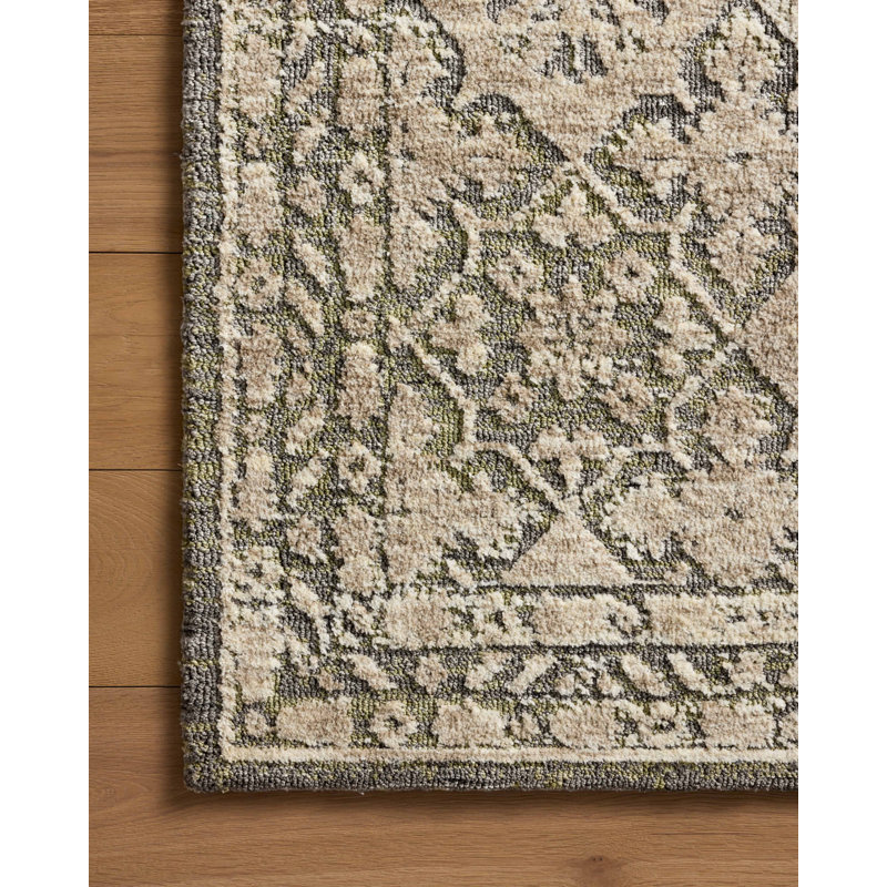 Tapis sauge / pierre Loloi Percival, Rectangle 7 pi 9 po x 9 pi 9 po