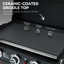 Royal Gourmet 23-Inch Portable 3-Burner Gas Griddle with Collapsible Stand, Black