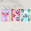 Kids Bedroom Nursery Cute Multicoloured Owl Bird Autumn Moonlight Rainbow - 3 Piece No Frame Print Set-88622398