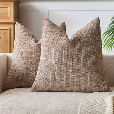 Textured Chenille Throw Pillow Covers