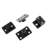 Matte Black Steel Double Door Barn Door Hardware Kit Standard Single-82929257