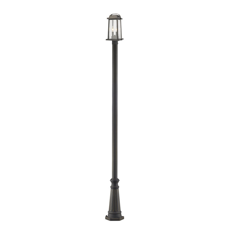 Lampadaire 2 lumières 110,25 po Sisto, Bronze huilé