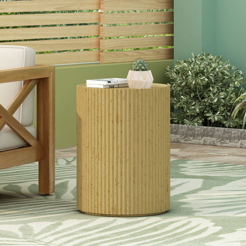 Table d'appoint cylindrique Mgo