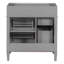 Meuble-lavabo de salle de bain de 30 po sans lavabo supérieur, armoire de rangement moderne avec 2 tiroirs et un tiroir rabattable (BASSIN INCLUS)-122040248-122040251
