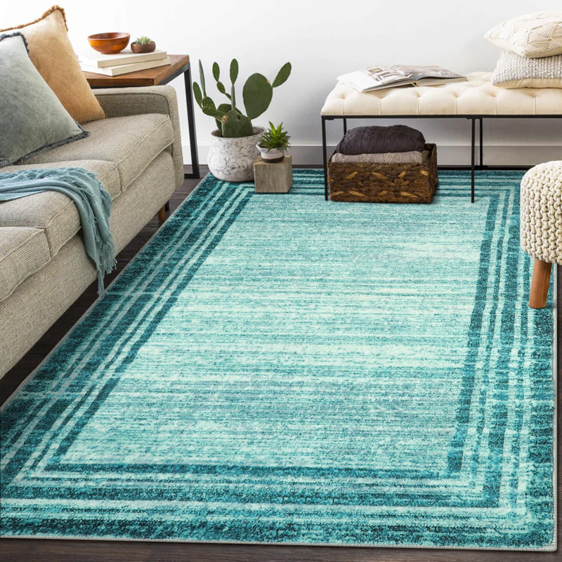 Tapis Ombre Border Plush, Rectangle 5 pi x 7 pi