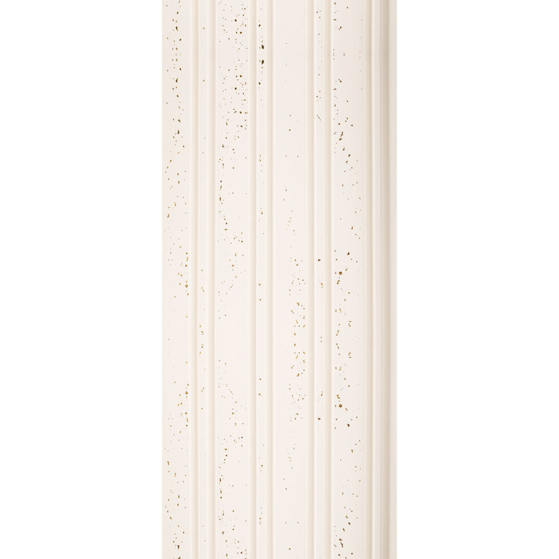 Murs en lattes de bois en polystyrène à fines rayures, H 9,5 po x l 112 po x P 0,5 po, Gouttes d'or