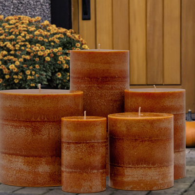 Bougie pilier citrouille parfumée