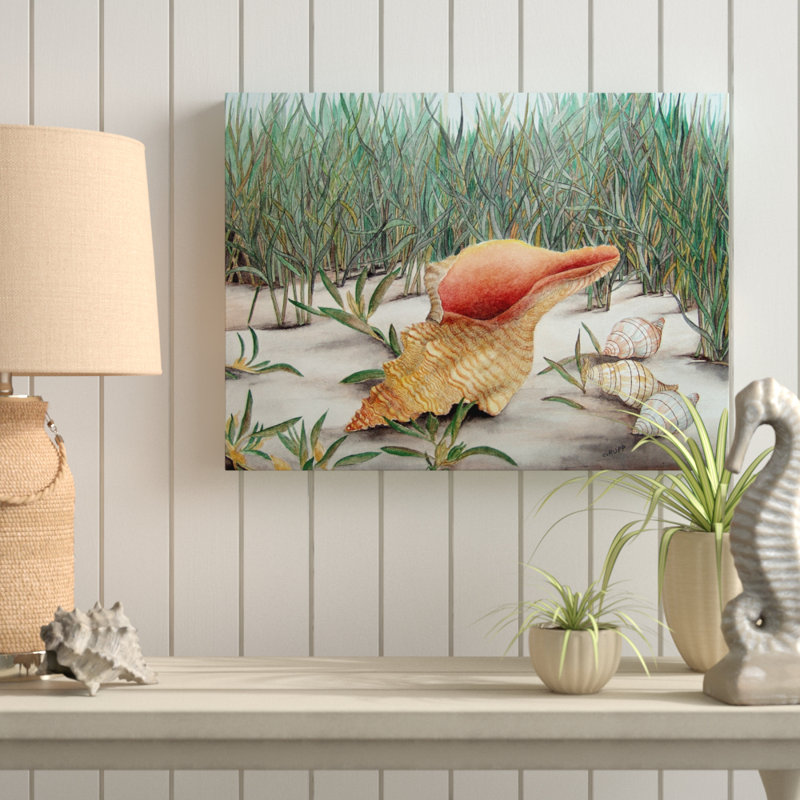 «Left By The Sea», reproduction de peinture acrylique sur toile tendue, H 24 po x l 32 po x P 2 po