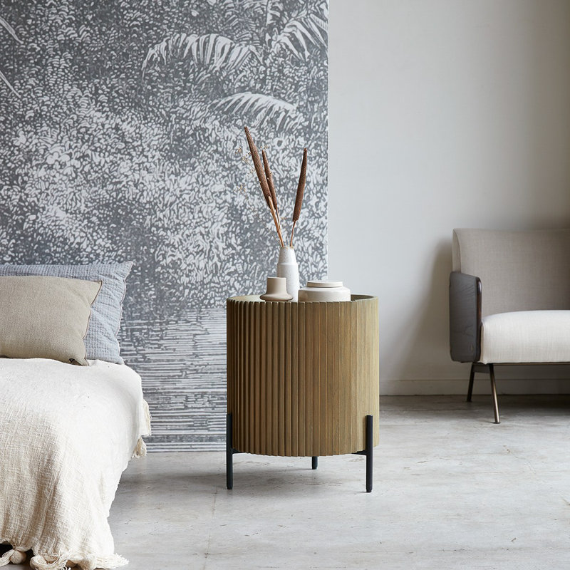 Lou Solid Wood End Table