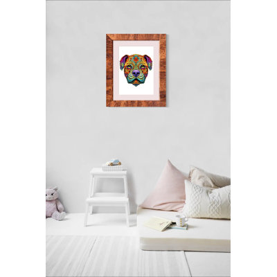 Ornate Paint Design Dog Art Print