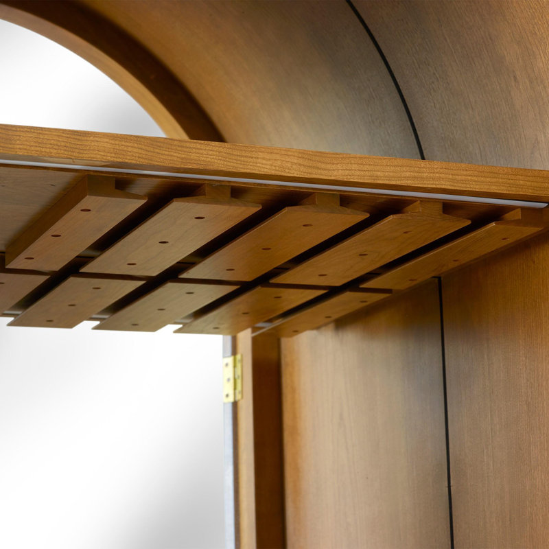 Martine Solid Wood Bar Cabinet
