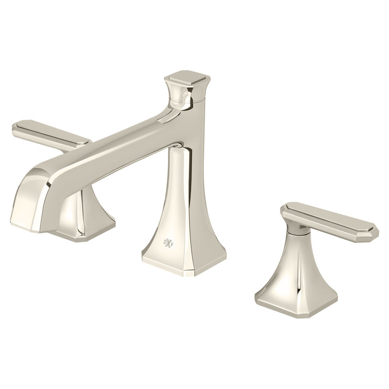 Belshire Low Spout Widespread Bathroom Faucet, Platinum Nickel