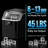Cube Ice Maker, 45lbs/Day Countertop Ice Maker with External Water Bottle Port