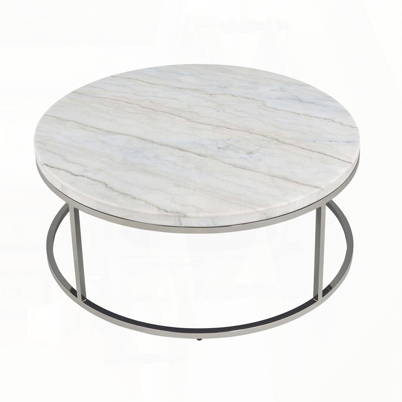 COFFEE TABLE W/MARBLE