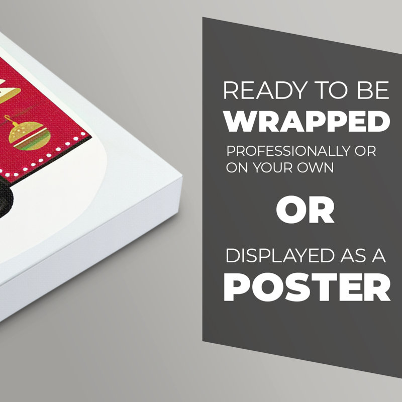 Collection Santa's Foodtruck B - Impression sur toile seulement - NON-CADRE, H 18 po x l 12 po
