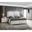 Lit avec DEL, boucle gris clair-1528947779