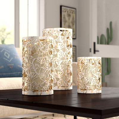 Piece Bohemian Iron Votive Set