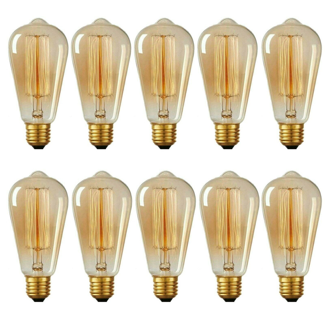 BA22d Dimmable Incandescent Vintage Edison Light Bulb Amber