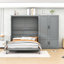  Grand lit escamotable en bois avec garde-robe Bovina-1226299014