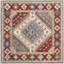 Antiquity Hand-Tufted Wool/Cotton Red/Ivory Area Rug-745565653