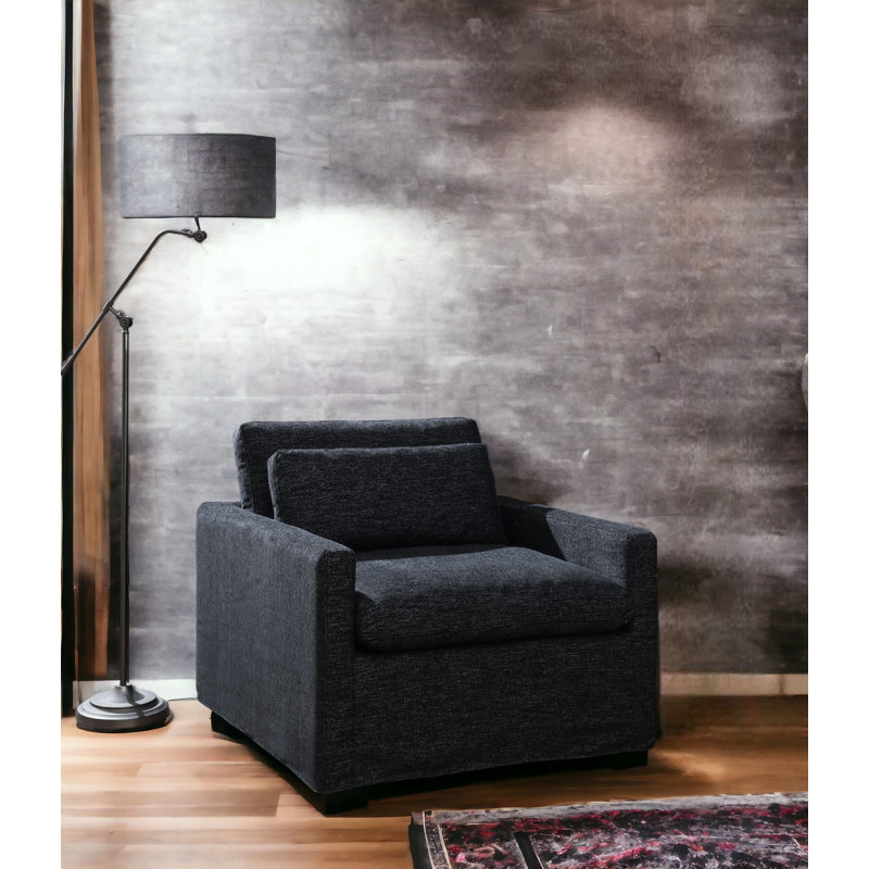 Fauteuil pivotant Mclaughlin, Gris foncé
