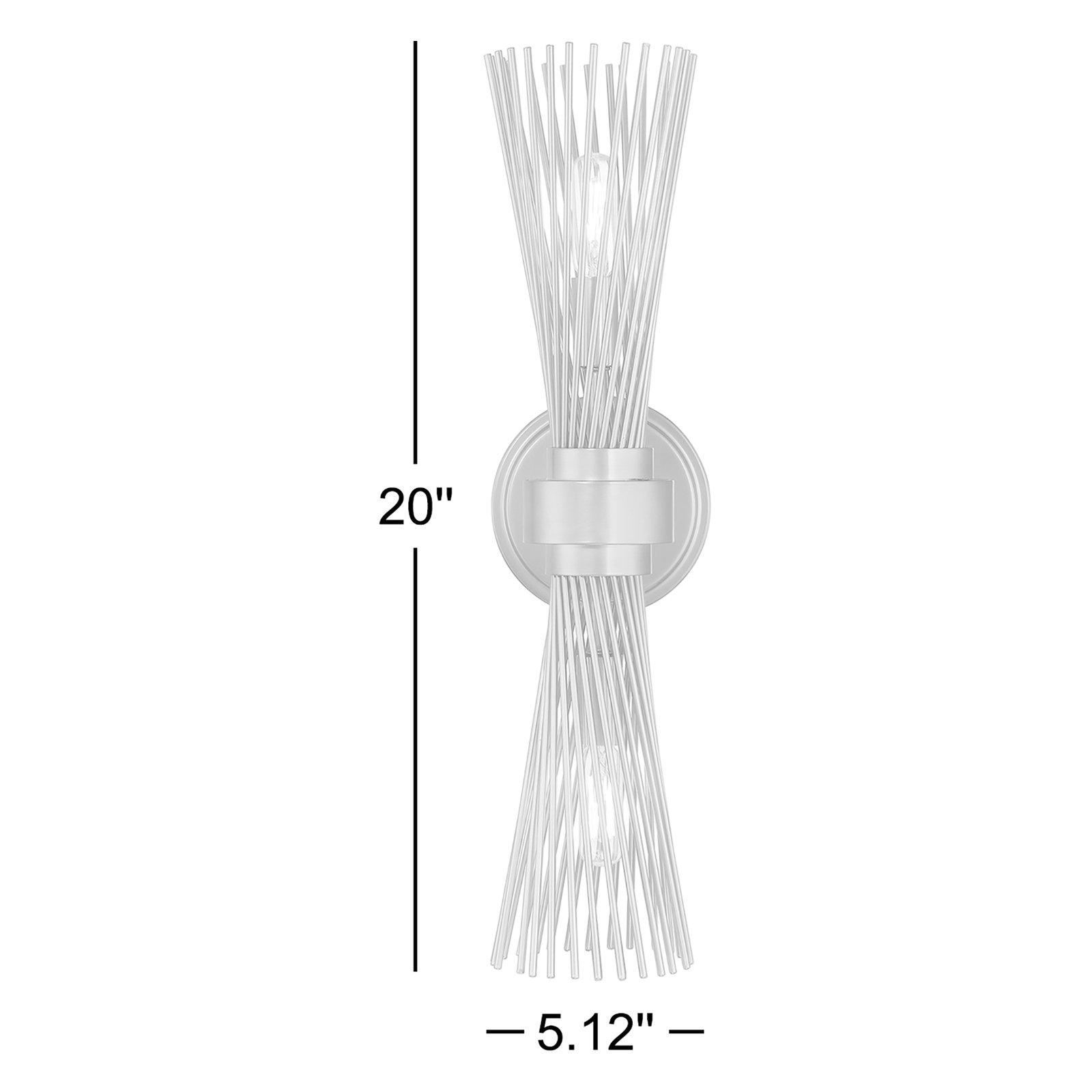 Iago 2 Light Dimmable Wall Sconces, Brass