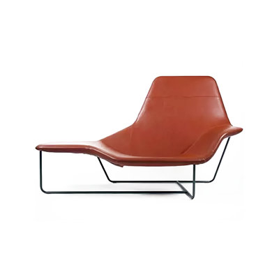Faux Leather Chaise Lounge