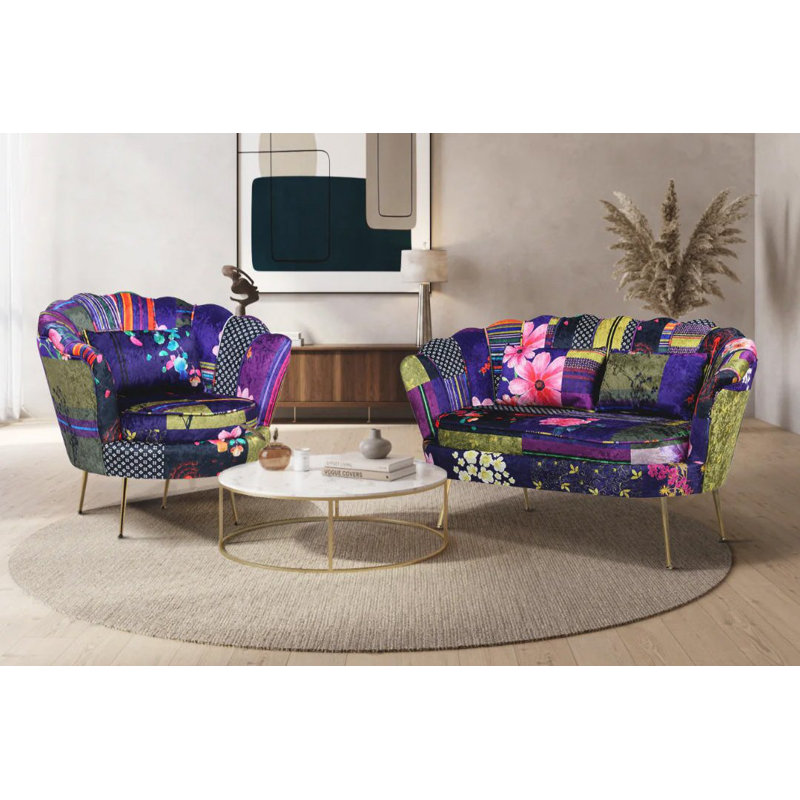2 - Piece Velvet Living Room Set